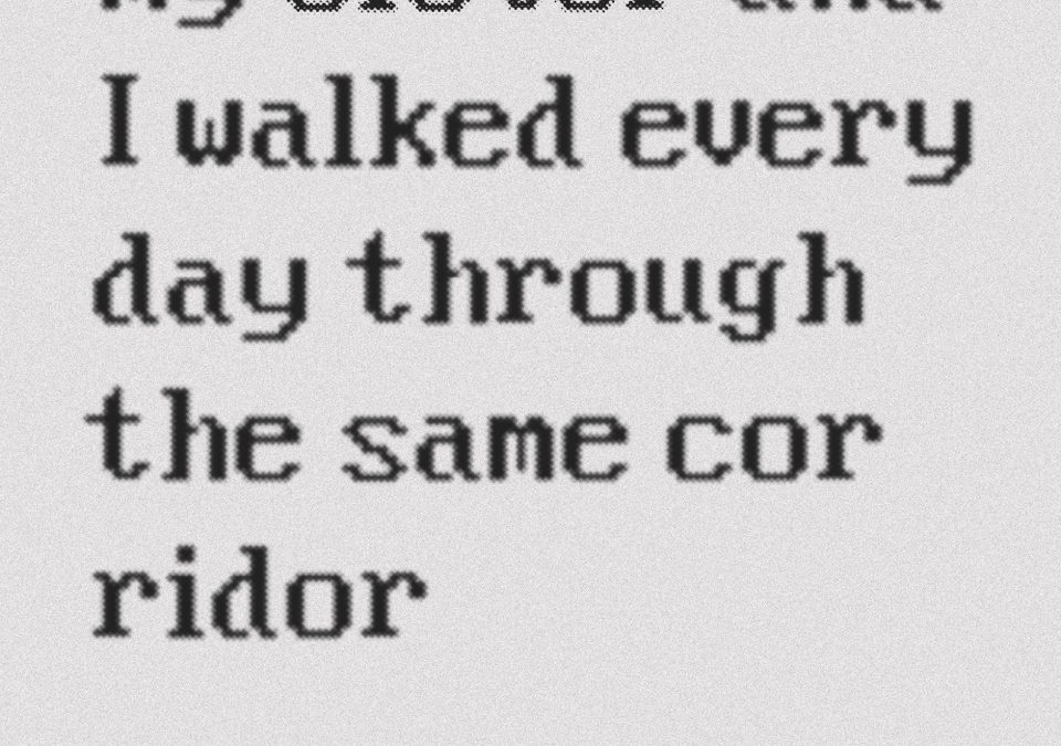 my sister and I walked everyday through the same corridor – Sarah Cotelle et Noah Henry Cabello